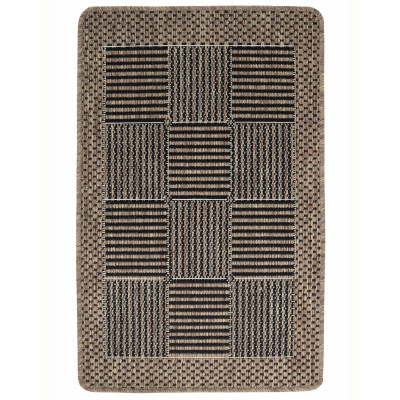 Läs mer om Brick brun - flatvävd matta med gummibaksida