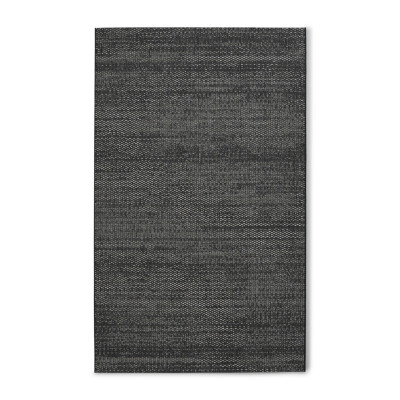 Läs mer om Palma plain svart - flatvävd matta