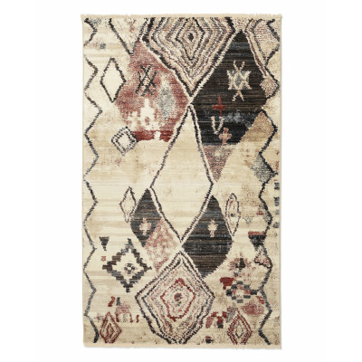 Läs mer om Agadir Kilim creme - maskinvävd matta