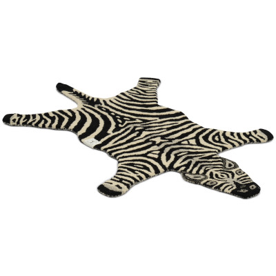 Zebra svart/vit - handtuftad matta