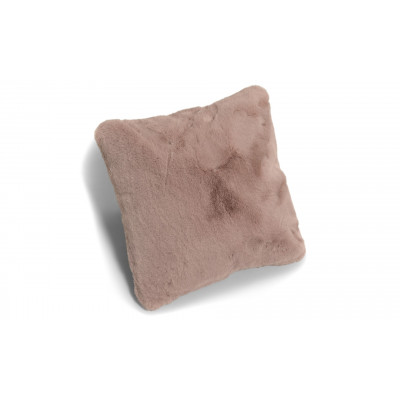 Läs mer om Fluffy rosa - kudde i konstmaterial
