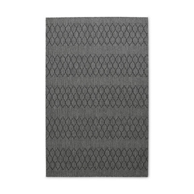 Läs mer om Madrid Bell grå/svart - matta med gummibaksida