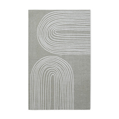 Läs mer om Opale Curzo grå - maskinvävd matta