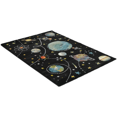 Atlas Space svart - barnmatta
