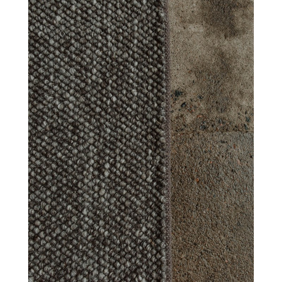 Läs mer om Sarek gråbrun - handvävd ullmatta