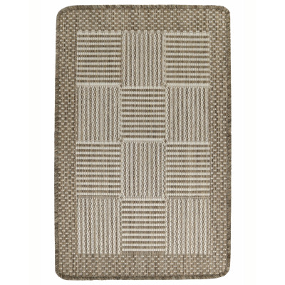 Brick sand - flatvävd matta med gummibaksida