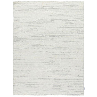 Läs mer om Lisbon By Ella light grey - handvävd ullmatta