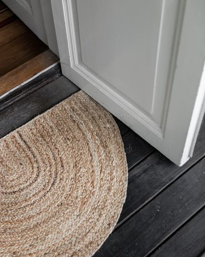 Kerala halvmåne - dörrmatta i jute