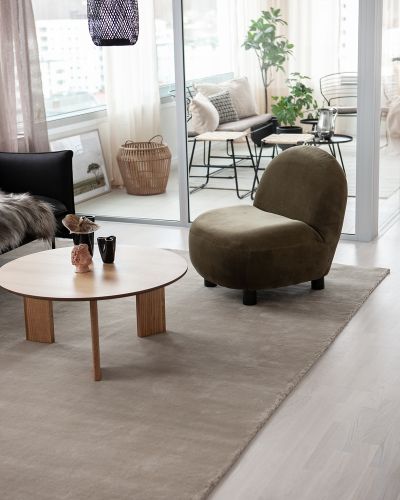Skimmer sand - handvävd ullmatta