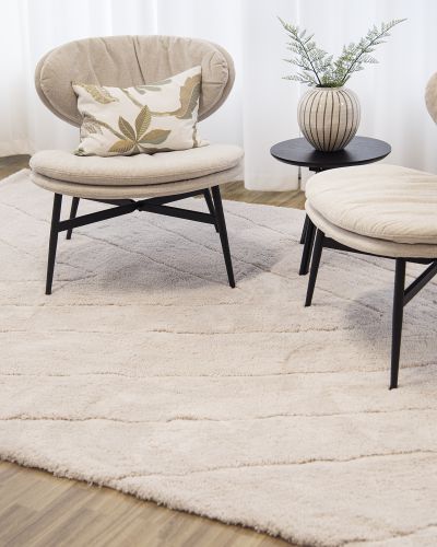 Nimbus Lines linen - ryamatta