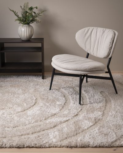 Geometric Record creme - ryamatta