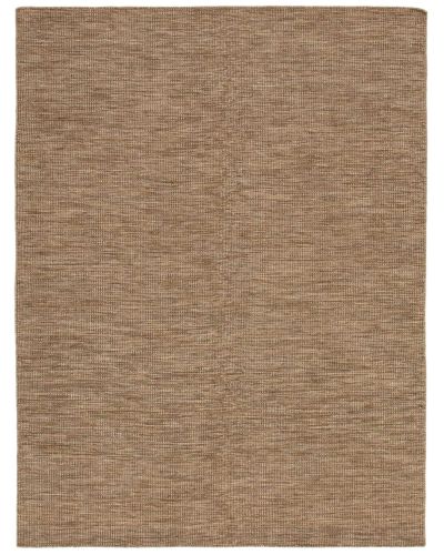 Afro mörk sand - handvävd ullmatta