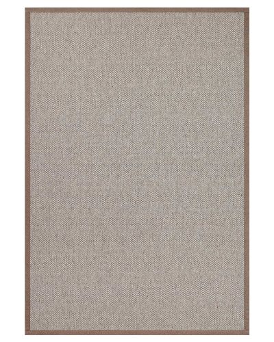 Bergen beige - bandkantad ullmatta