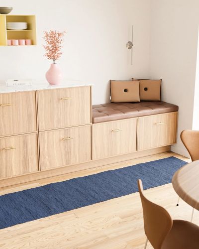 Cotton rug blueberry - trasmatta