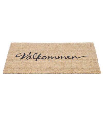 Välkommen kokosborst beige - dörrmatta