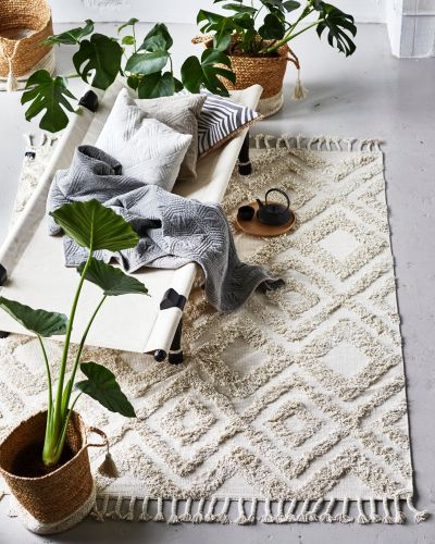 Copenhagen wool ivory - handvävd ullmatta