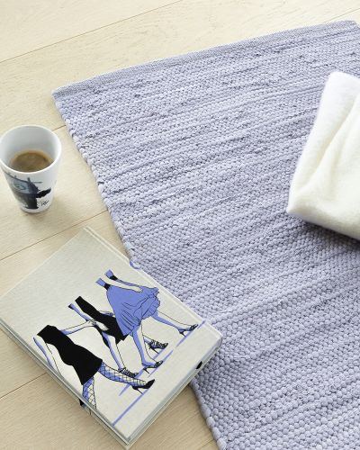 Cotton rug lavender - trasmatta