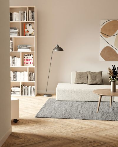 Cotton rug steel grey - trasmatta