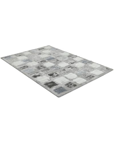 Century Square blå - maskinvävd matta