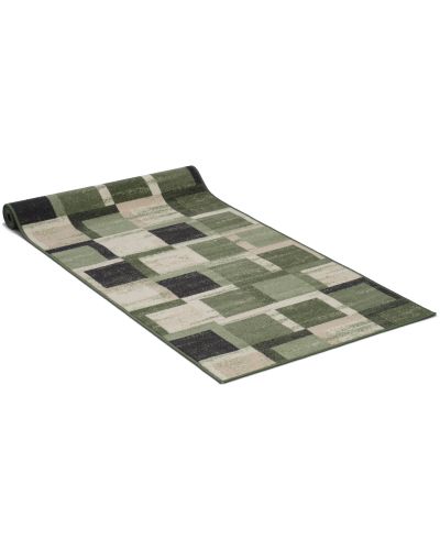 Kvadrat grön - gångmatta på metervara