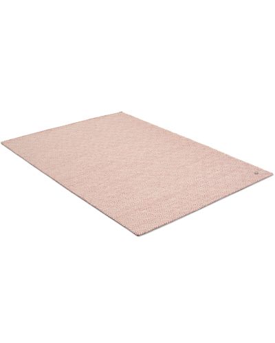 Orissa rosa - handvävd ullmatta