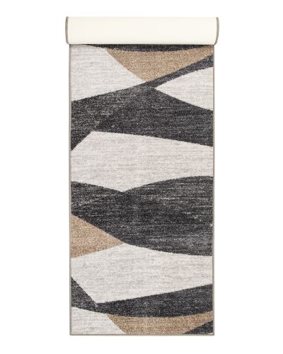 Paris våg beige/grå - gångmatta på metervara