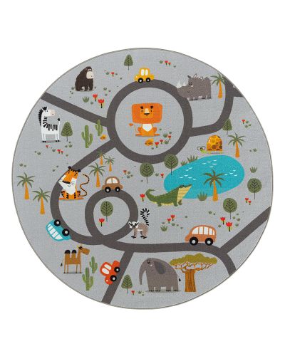 Play Animals grå - barnmatta