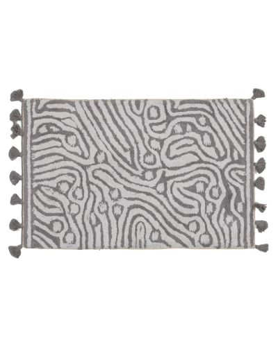 Maze titanium/vit - badrumsmatta