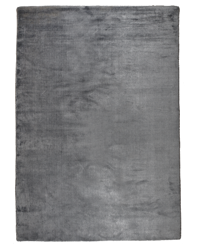 Angel mörkgrå - handvävd matta med lugg