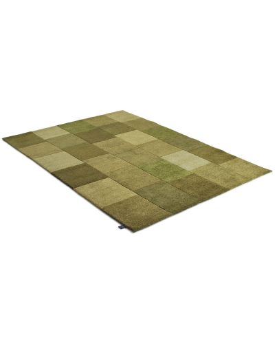 Lumbini grön - handknuten matta