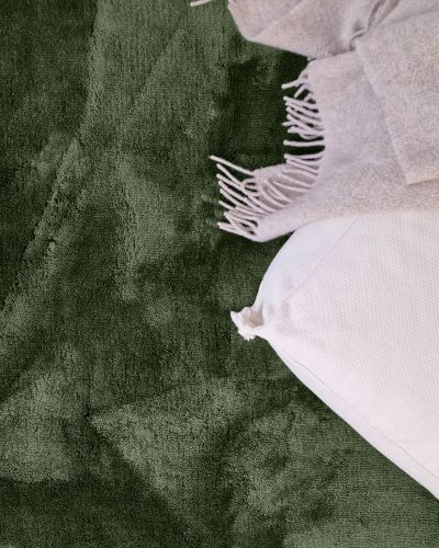 Cozy grön - maskinvävd matta