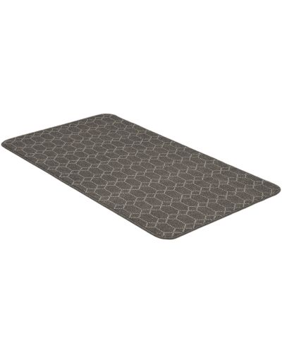 Naxos mörkgrå - matta med gummibaksida