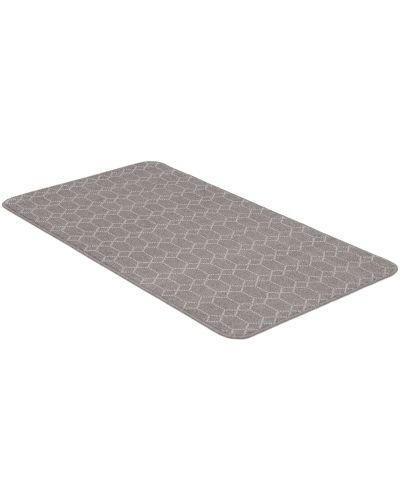 Naxos ljusgrå - matta med gummibaksida