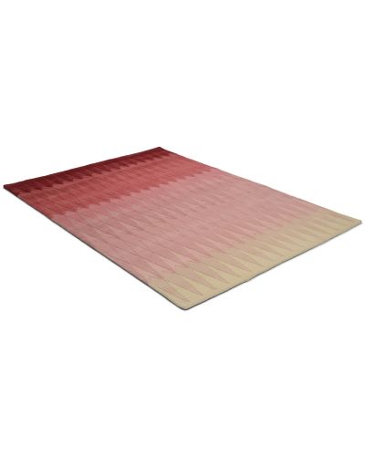 Acacia pink - handtuftad matta med lugg