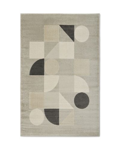 Florence Shapes grå - maskinvävd matta