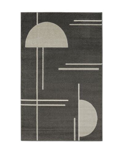 Florence Modern svart - maskinvävd matta
