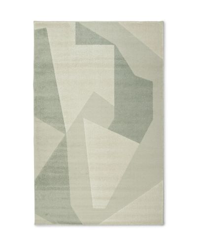Florence Abstrakt natur/grön - maskinvävd matta