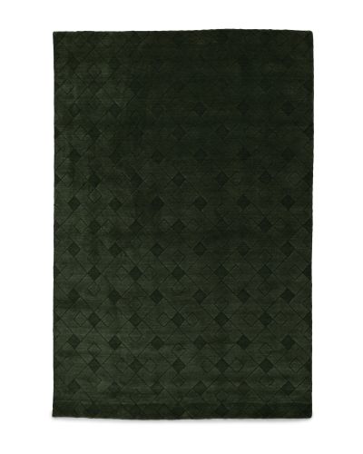 Chamonix green - handvävd ullmatta