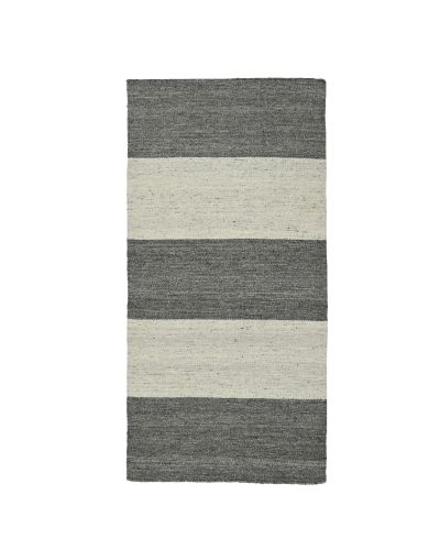 Basel stripe grå - PET yarn-matta