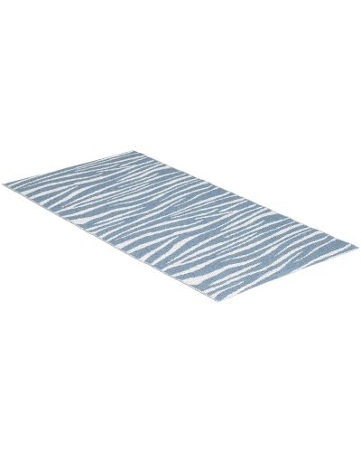 Zebra blå - plastmatta