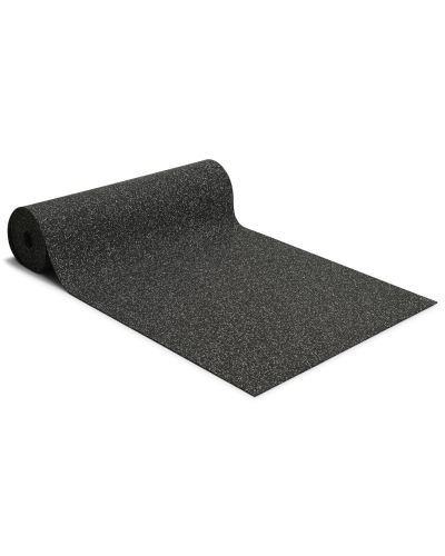 Comfort svart/grå - gummimatta/gymmatta helrulle 10 meter