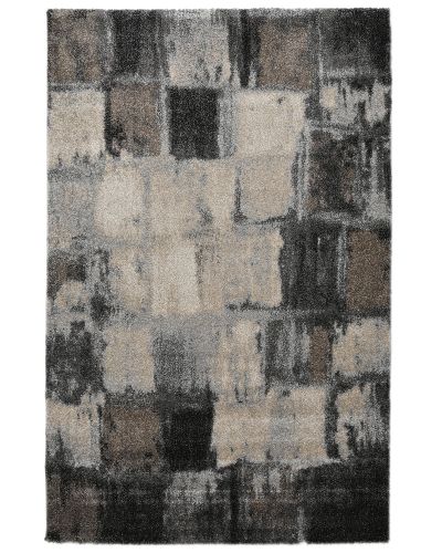 Elegant Patch grå - maskinvävd matta