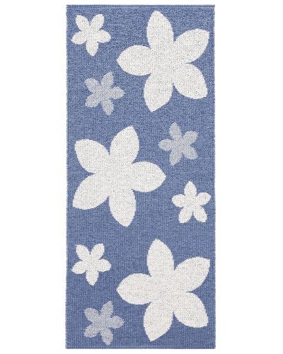 Flower blå - plastmatta