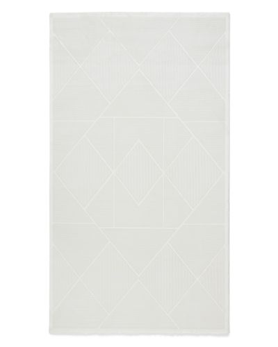 Palermo Romb vit - maskinvävd matta