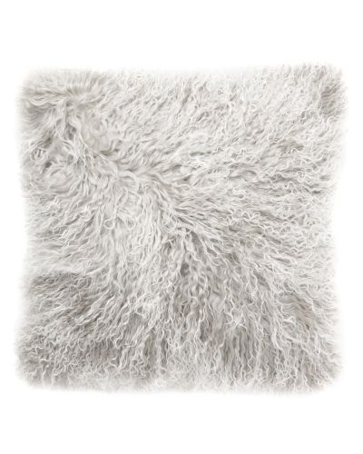 Shansi ljusgrå snowtop - kuddfodral i fårskinn