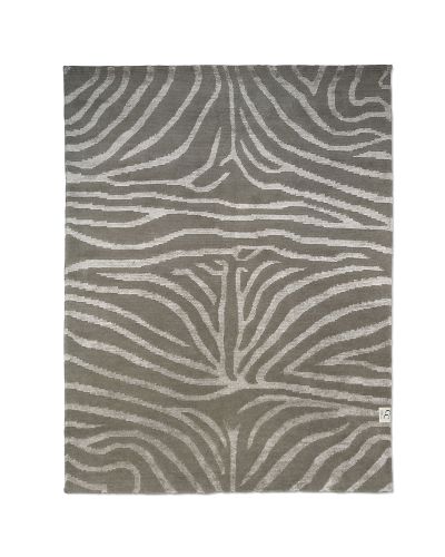 Zebra greige/lin - handknuten matta