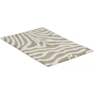 Zebra simply taupe/vit - badrumsmatta