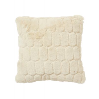 Bubble beige- kudde i konstmaterial