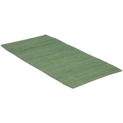 Cotton rug olivgrön -  trasmatta