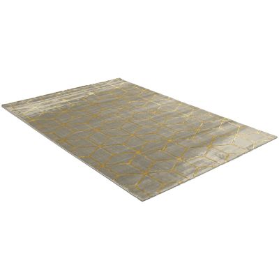 Diamond Cube antracit/guld - maskinvävd matta